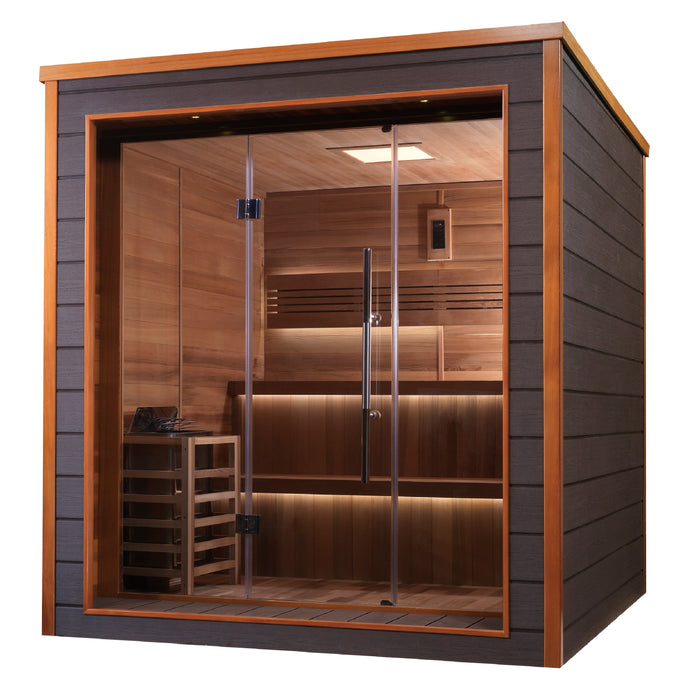 Bergen 6 Person Outdoor-Indoor Traditional Sauna