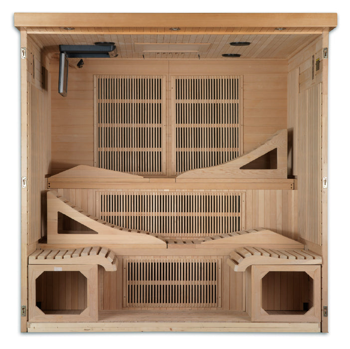 Monaco 6 Person Near Zero EMF Infrared Sauna