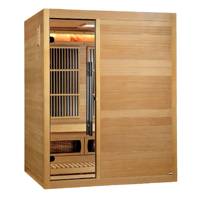 Soria 3 Person Hybrid Sauna Full Spectrum and Harvia Traditional Stove