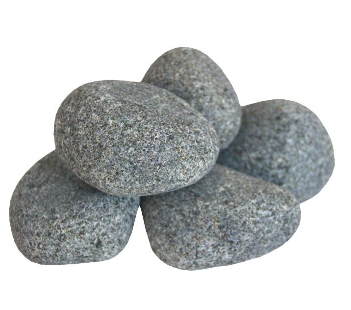 Harvia R-991 Sauna Heater Stones, Rounded Olivine, 5-10cm, 33lbs