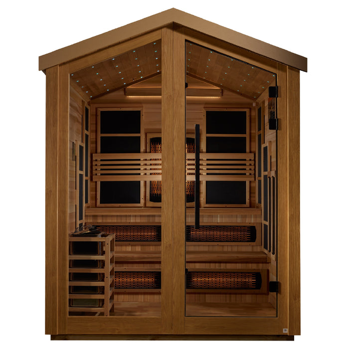 Kaskinen 6 Person Outdoor-Indoor PureTech Hybrid Full Spectrum Sauna