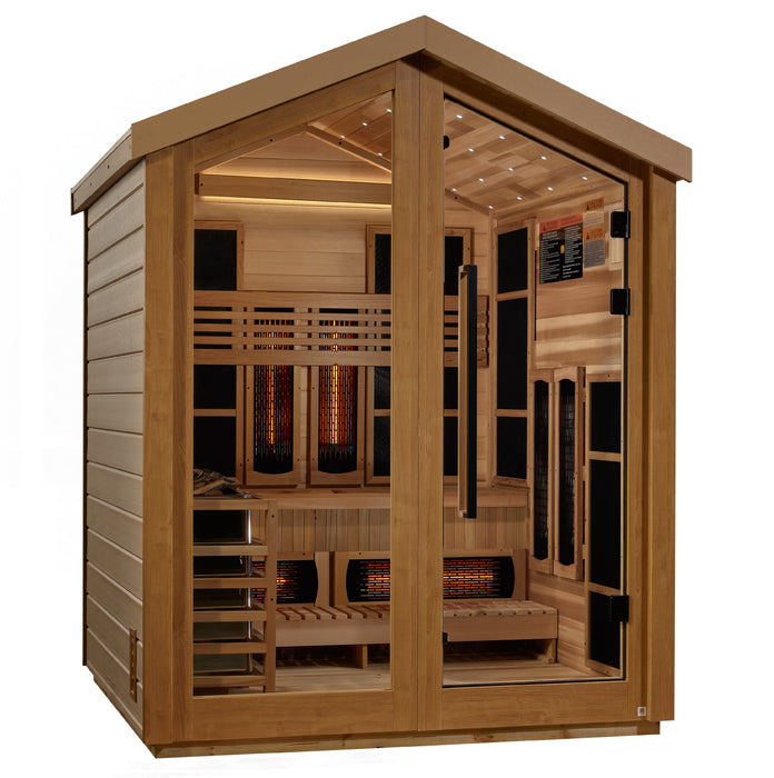 Loviisa 3-Person Outdoor-Indoor Puretech Hybrid Full Spectrum Sauna