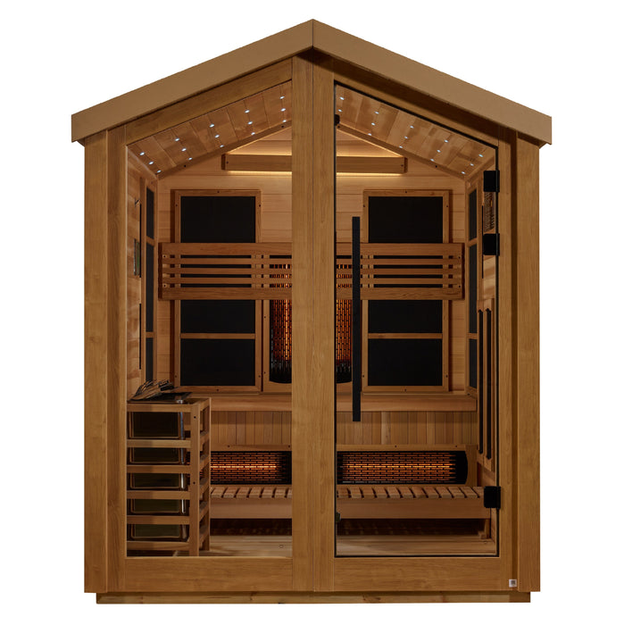 Loviisa 3-Person Outdoor-Indoor Puretech Hybrid Full Spectrum Sauna