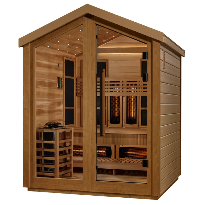 Loviisa 3-Person Outdoor-Indoor Puretech Hybrid Full Spectrum Sauna