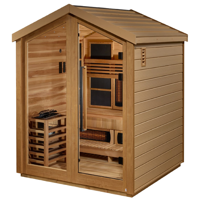 Loviisa 3-Person Outdoor-Indoor Puretech Hybrid Full Spectrum Sauna