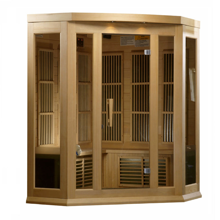 Maxxus 3 person Corner Low EMF FAR Infrared Sauna