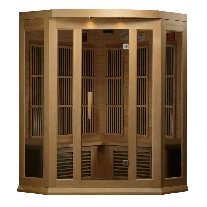 Maxxus 3 person Corner Low EMF FAR Infrared Sauna