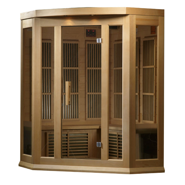 Maxxus 3 person Corner Low EMF FAR Infrared Sauna