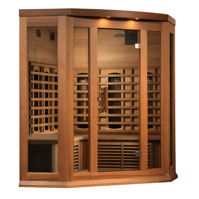 Maxxus 3 Person Corner Full Spectrum Infrared Sauna