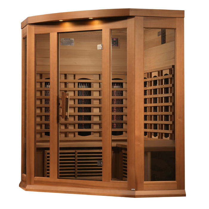 Maxxus 3 Person Corner Full Spectrum Infrared Sauna