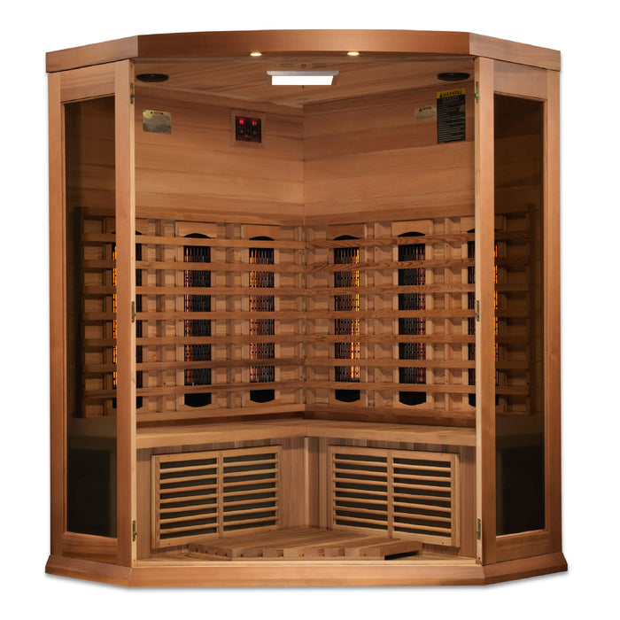 Maxxus 3 Person Corner Full Spectrum Infrared Sauna