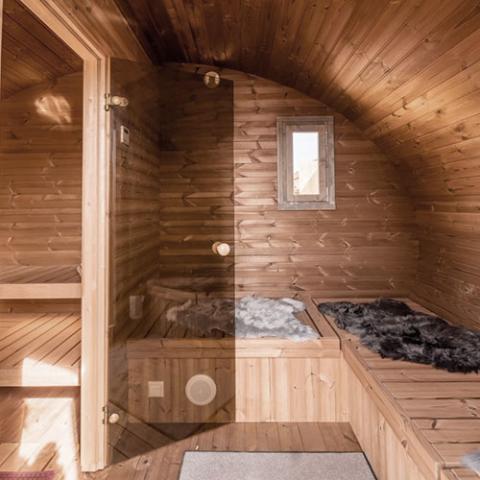 SaunaLife Model G11 Garden-Series 2 Room Sauna