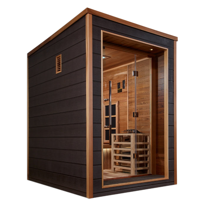 Nora 2 Person Outdoor-Indoor PureTech Hybrid Full Spectrum Sauna