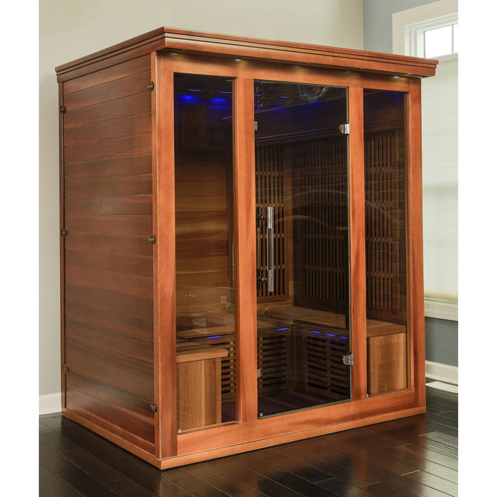 Cedar Elite 3-4 Person Premium Sauna with 9 Carbon Heaters