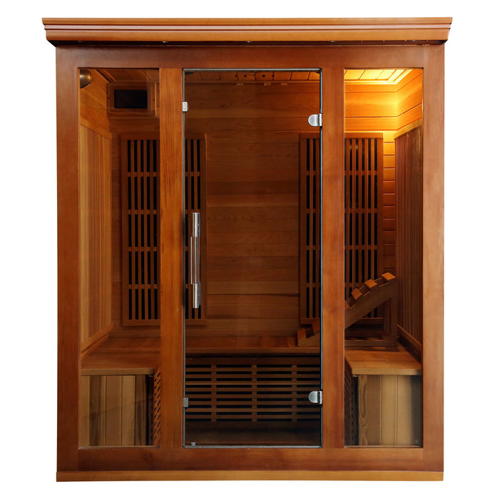 Cedar Elite 3-4 Person Premium Sauna with 9 Carbon Heaters