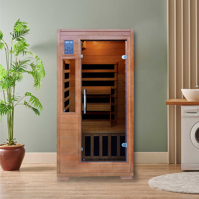 Majestic 1-2 Person Carbon Sauna with 5 InfraWave Carbon Heaters