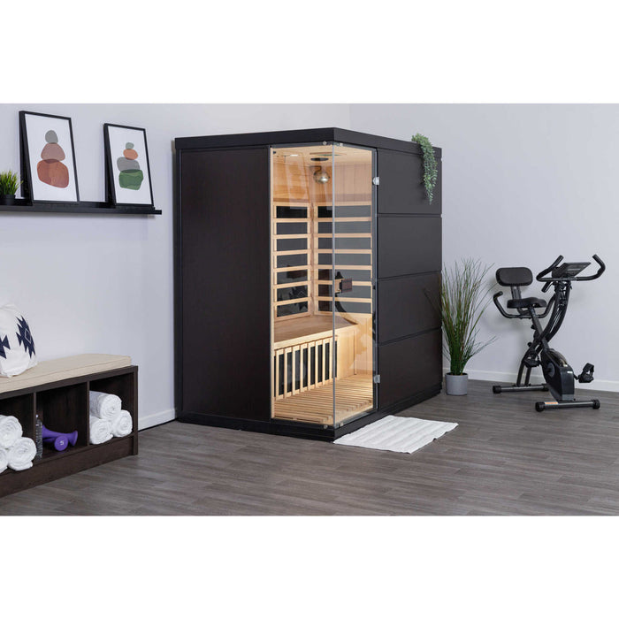 Sirona 3-Person Hemlock Infrared Sauna with 8 Carbon Heaters