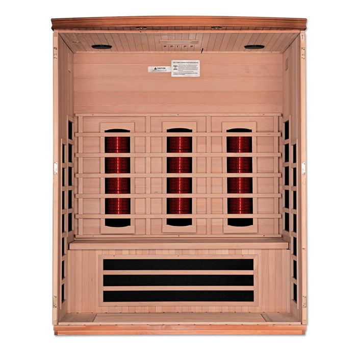 Dynamic Full Spectrum Lugano 3 Person FAR Infrared Sauna